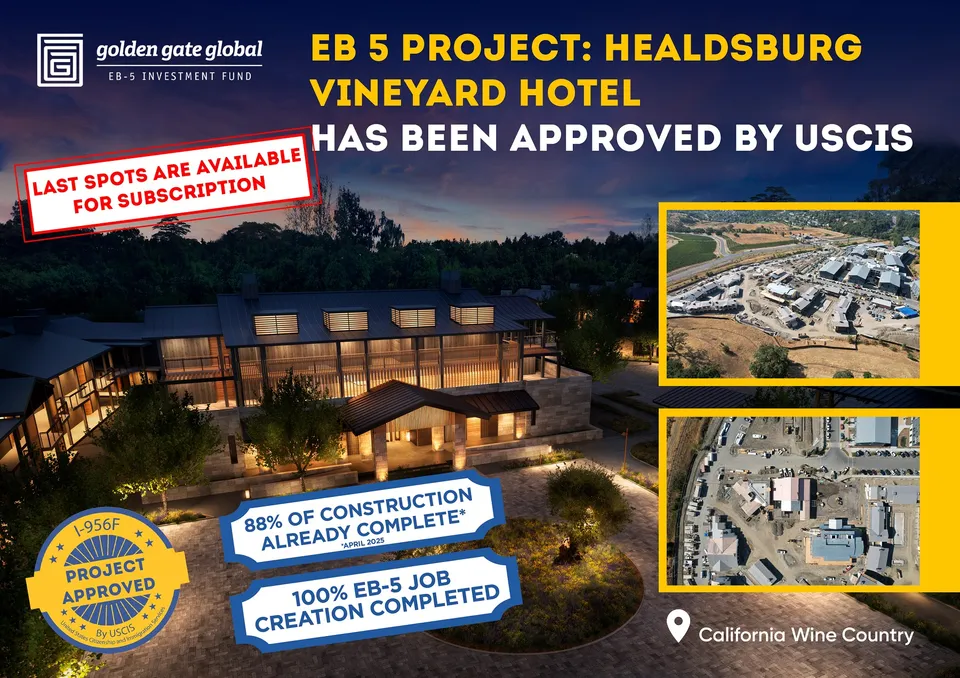 EB-5 Project Reaches 88% Completion: Healdsburg Vineyard Hotel by Appellation Hotels EB-5 Project Reaches 88% Completion: Healdsburg Vineyard Hotel by Appellation Hotels