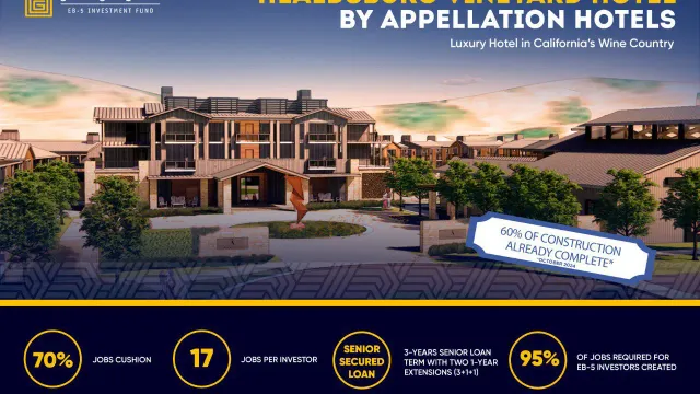 Golden Gate Global Announces New EB-5 Project: Healdsburg Vineyard Hotel