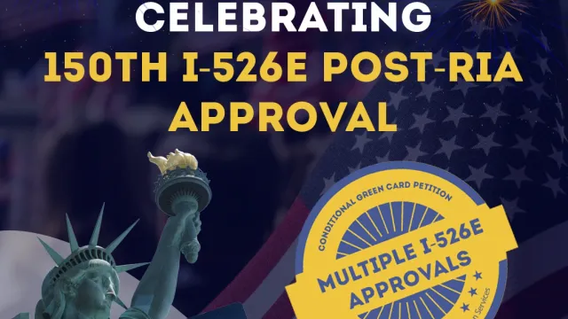 Golden Gate Global Marks 150th I-526E Approval Since RIA